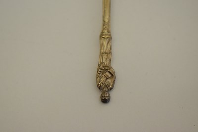 Lot 415 - Cased set of six Elizabeth II silver Apostle spoons and sugar tongs, etc