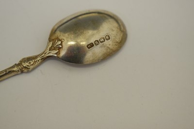 Lot 415 - Cased set of six Elizabeth II silver Apostle spoons and sugar tongs, etc