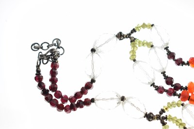 Lot 270 - In the manner of Stephen Dweck, a multi-gem set, etc