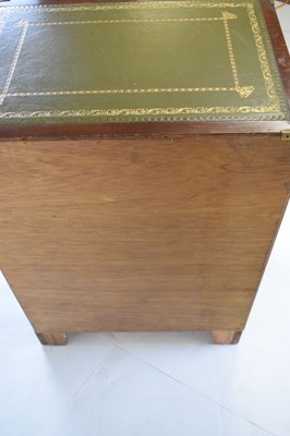 Lot 514 - Small reproduction campaign-style chest of drawers