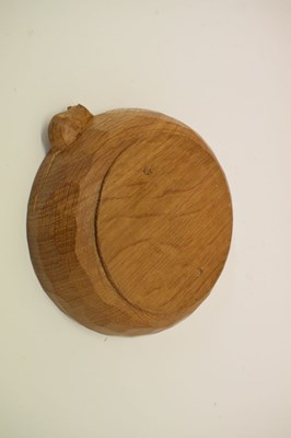 Lot 292 - Workshop of Robert 'Mouseman' Thompson, late 20th Century English oak bowl