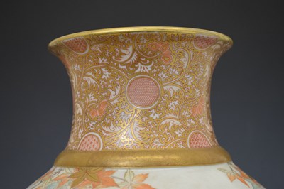 Lot 238 - Large Japanese Fukagawa porcelain vase