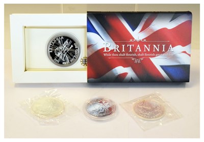 Lot 187 - Four Royal Mint Britannias, 1998, 1999, 2011 & 2013