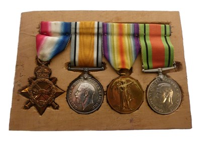 Lot 315 - First World War Medal Group