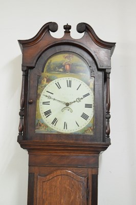 Lot 373 - Early 19th Century - circa 1830 - oak longcase clock, Cockermouth