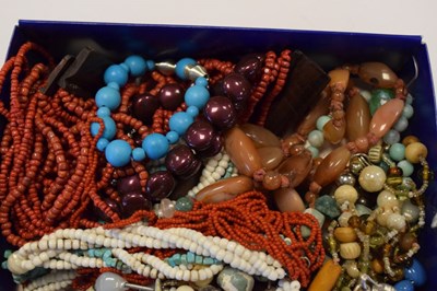 Lot 110 - Quantity of costume jewellery, beads etc
