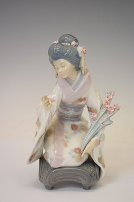 Lot 617 - Lladro - Group of four Japanese style figures