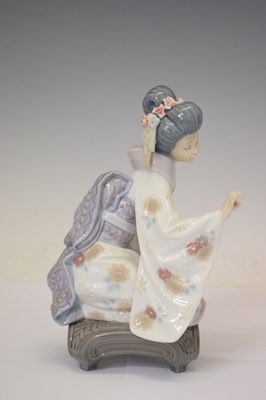 Lot 617 - Lladro - Group of four Japanese style figures