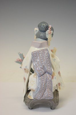 Lot 617 - Lladro - Group of four Japanese style figures