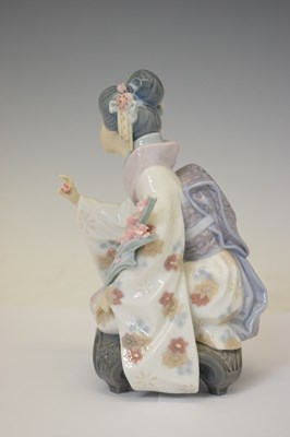 Lot 617 - Lladro - Group of four Japanese style figures