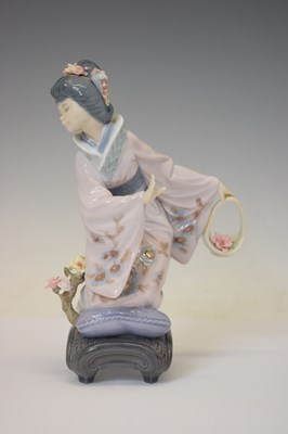 Lot 617 - Lladro - Group of four Japanese style figures