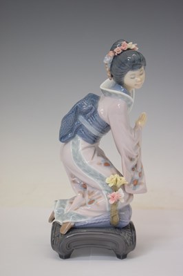 Lot 617 - Lladro - Group of four Japanese style figures