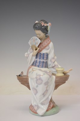 Lot 617 - Lladro - Group of four Japanese style figures