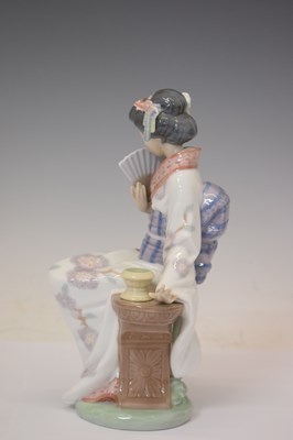 Lot 617 - Lladro - Group of four Japanese style figures