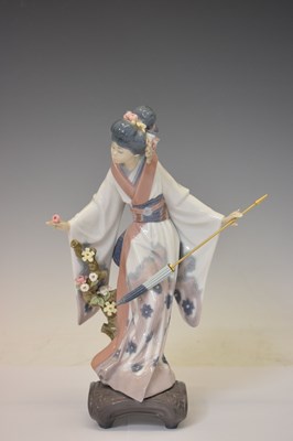 Lot 617 - Lladro - Group of four Japanese style figures