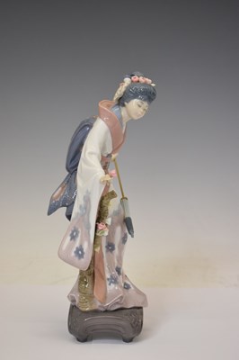 Lot 617 - Lladro - Group of four Japanese style figures