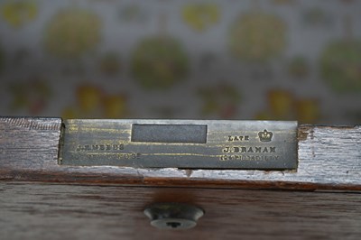Lot 780 - Victorian brass bound teak military or 'Campaign' chest