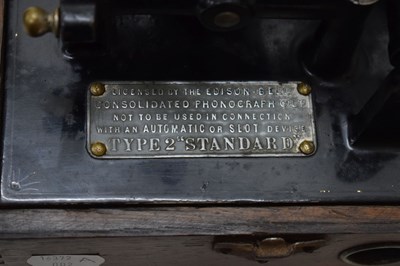 Lot 202 - Edison Type 2 Standard Phonograph, No S10286