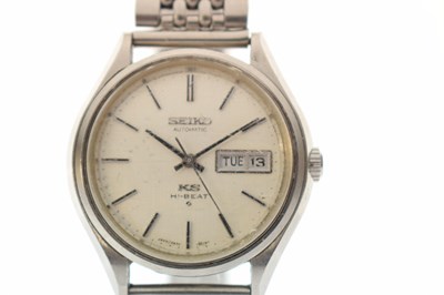 Lot 247 - Seiko - 'King Seiko' KS Hi-Beat bracelet watch, ref.5626-7121