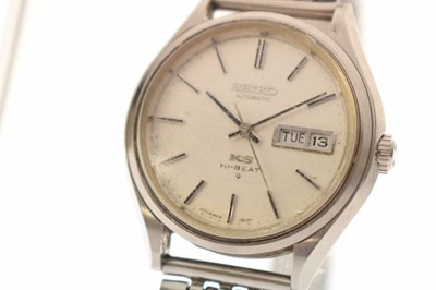 Lot 247 - Seiko - 'King Seiko' KS Hi-Beat bracelet watch, ref.5626-7121