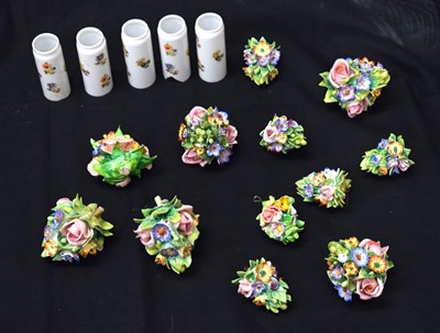 Lot 637 - Large 20th century German porcelain twelve-light ceiling candelabrum or chandelier
