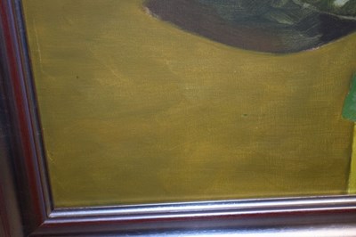 Lot 522 - Mary Fedden RA (1915-2012) - Oil on canvas - Sunflowers