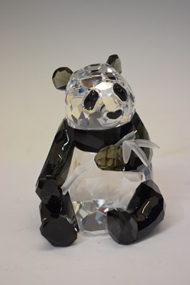 Lot 494 - Swarovski Crystal Collector's Society 'Endangered Wildlife' Pandas 2008