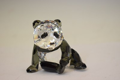 Lot 494 - Swarovski Crystal Collector's Society 'Endangered Wildlife' Pandas 2008
