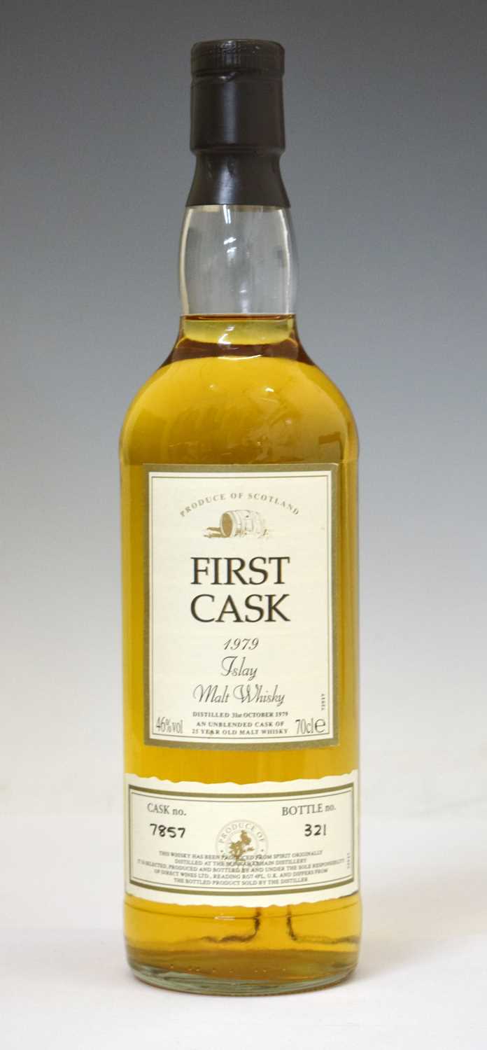 Lot 455 - First Cask malt whisky, distilled 31st October 1979, Bunnahabhain, Speyside