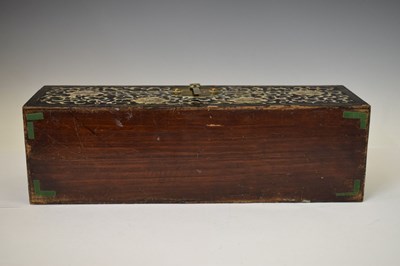 Lot 240 - Korean Joseon style mother-of-pearl inlaid box