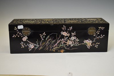 Lot 240 - Korean Joseon style mother-of-pearl inlaid box