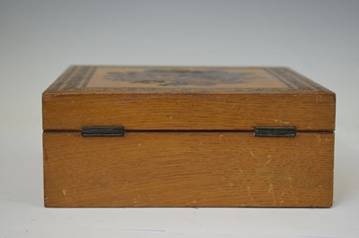 Lot 446 - Victorian Tunbridgeware handkerchief box