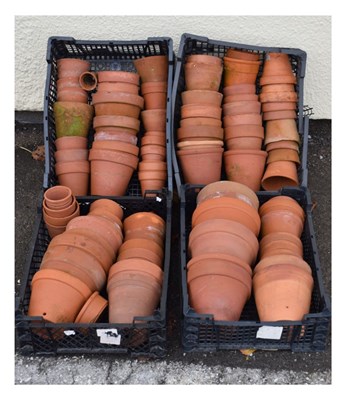 Lot 716 - Large quantity of various sized terracotta flower pots