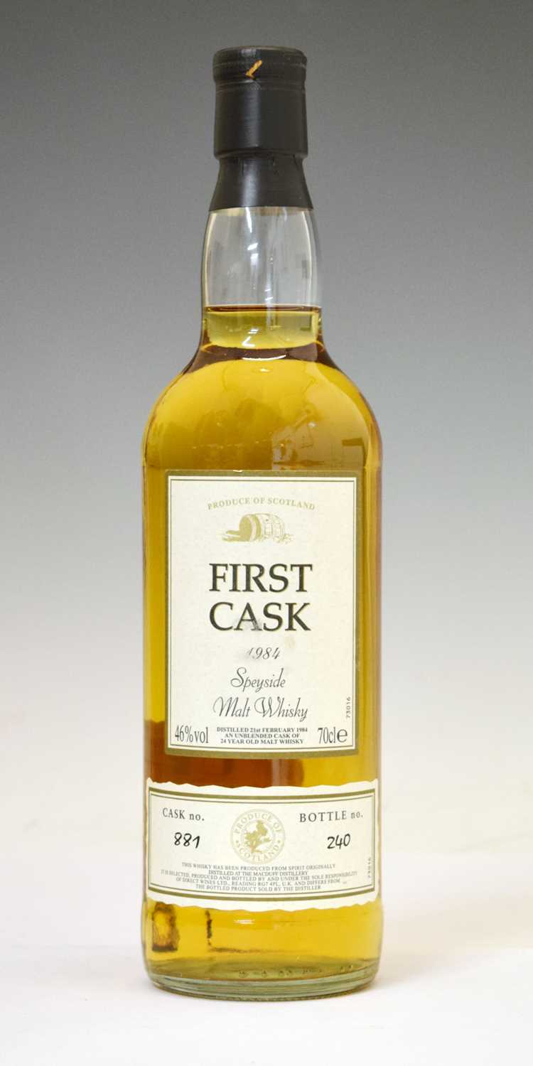 Lot 460 - First Cask malt whisky, distilled 21st February 1984, Macduff, Speyside