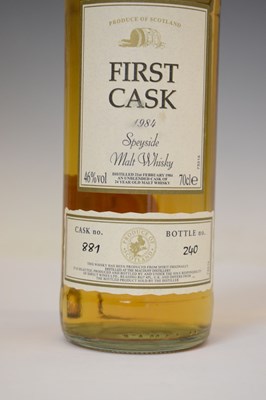 Lot 460 - First Cask malt whisky, distilled 21st February 1984, Macduff, Speyside