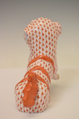 Lot 231 - Herend porcelain temple dog, etc