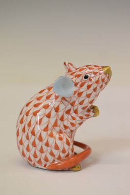 Lot 231 - Herend porcelain temple dog, etc