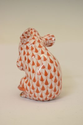 Lot 231 - Herend porcelain temple dog, etc