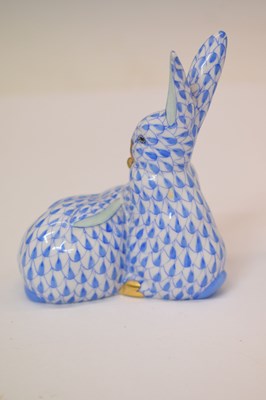 Lot 233 - Herend porcelain model of a baby elephant, etc