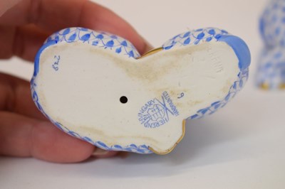Lot 233 - Herend porcelain model of a baby elephant, etc