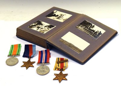 Lot 266 - Second World War medals and First World War Egypt photograph album