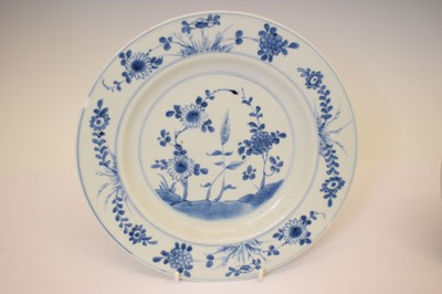 Lot 655 - Four Chinese blue and white porcelain plates
