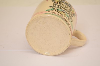 Lot 507 - Masonic Interest - Sunderland puce lustre dish and mug