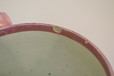 Lot 513 - Large 19th century puce lustre mug, 'High Level Bridge, Newcastle on Tyne'