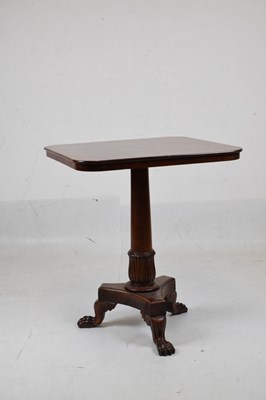Lot 585 - Early to mid 19th Century snap-top tripod occasional table