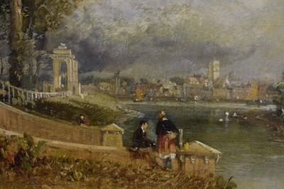 Lot 447 - Attributed to James Baker Pyne (British, 1800-1870) - Oil on panel