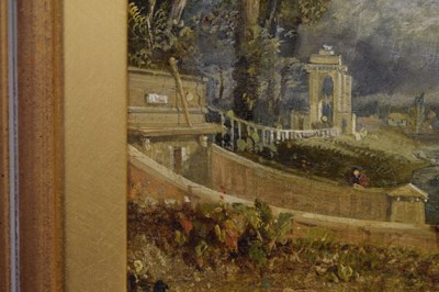 Lot 447 - Attributed to James Baker Pyne (British, 1800-1870) - Oil on panel