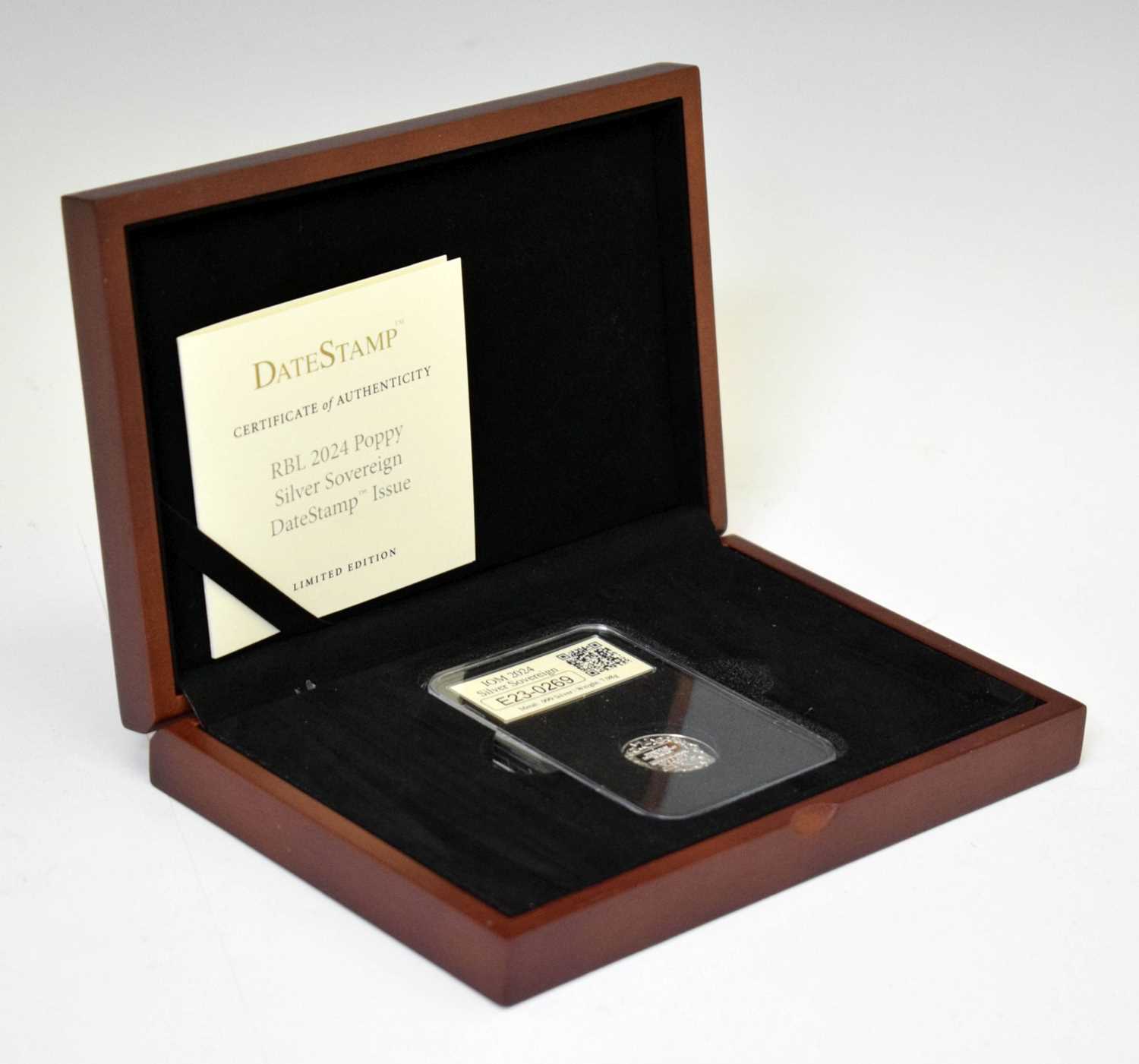 Lot 318 - Charles III Isle of Man Poppy silver sovereign, 2024