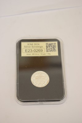 Lot 318 - Charles III Isle of Man Poppy silver sovereign, 2024