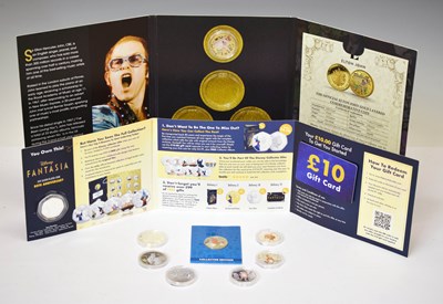 Lot 241 - Collection of commemorative world coins and medallions